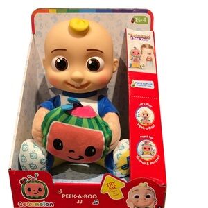 Interactive Peek-a-Boo Plush Toy - Blue and Yellow